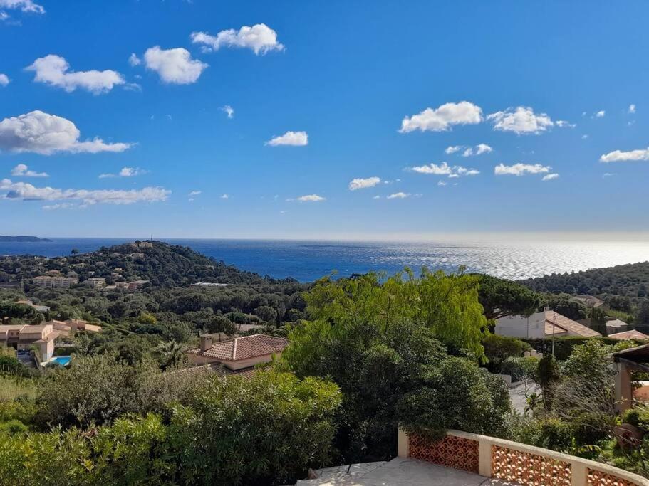 4-Star Private Villa With Heated Pool And Panoramic Sea View At Gulf De Saint Tropez Cavalaire-sur-Mer Eksteriør bilde