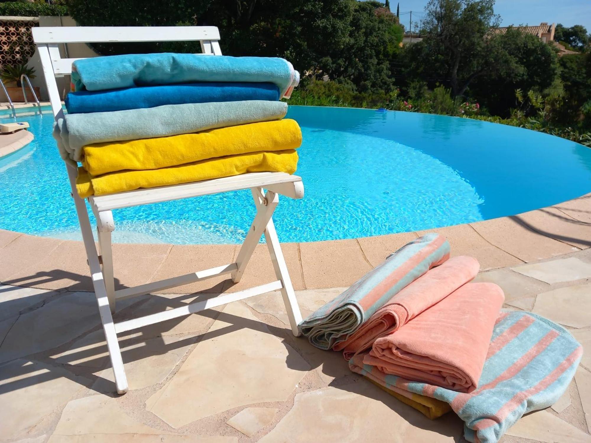 4-Star Private Villa With Heated Pool And Panoramic Sea View At Gulf De Saint Tropez Cavalaire-sur-Mer Eksteriør bilde