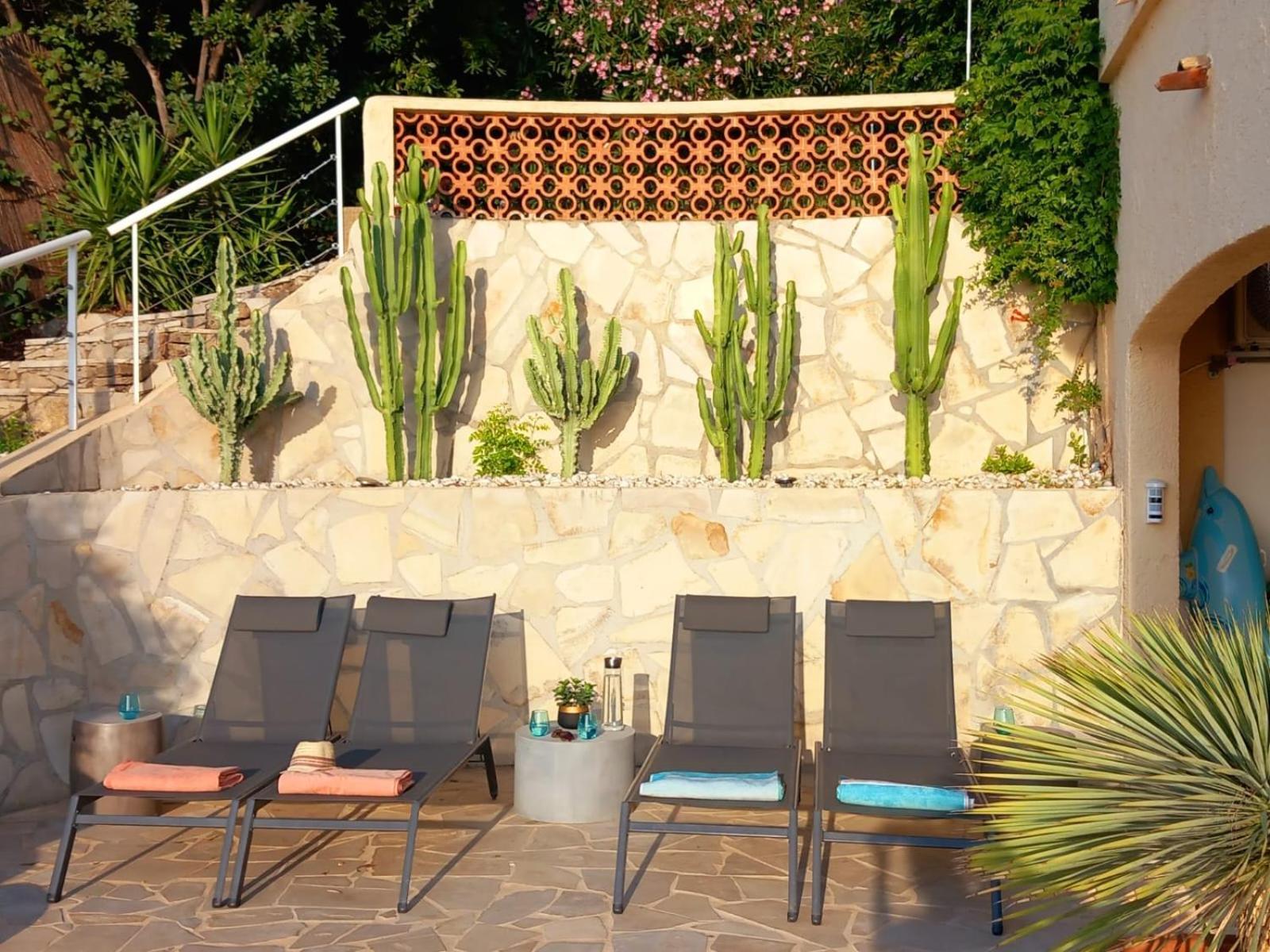 4-Star Private Villa With Heated Pool And Panoramic Sea View At Gulf De Saint Tropez Cavalaire-sur-Mer Eksteriør bilde