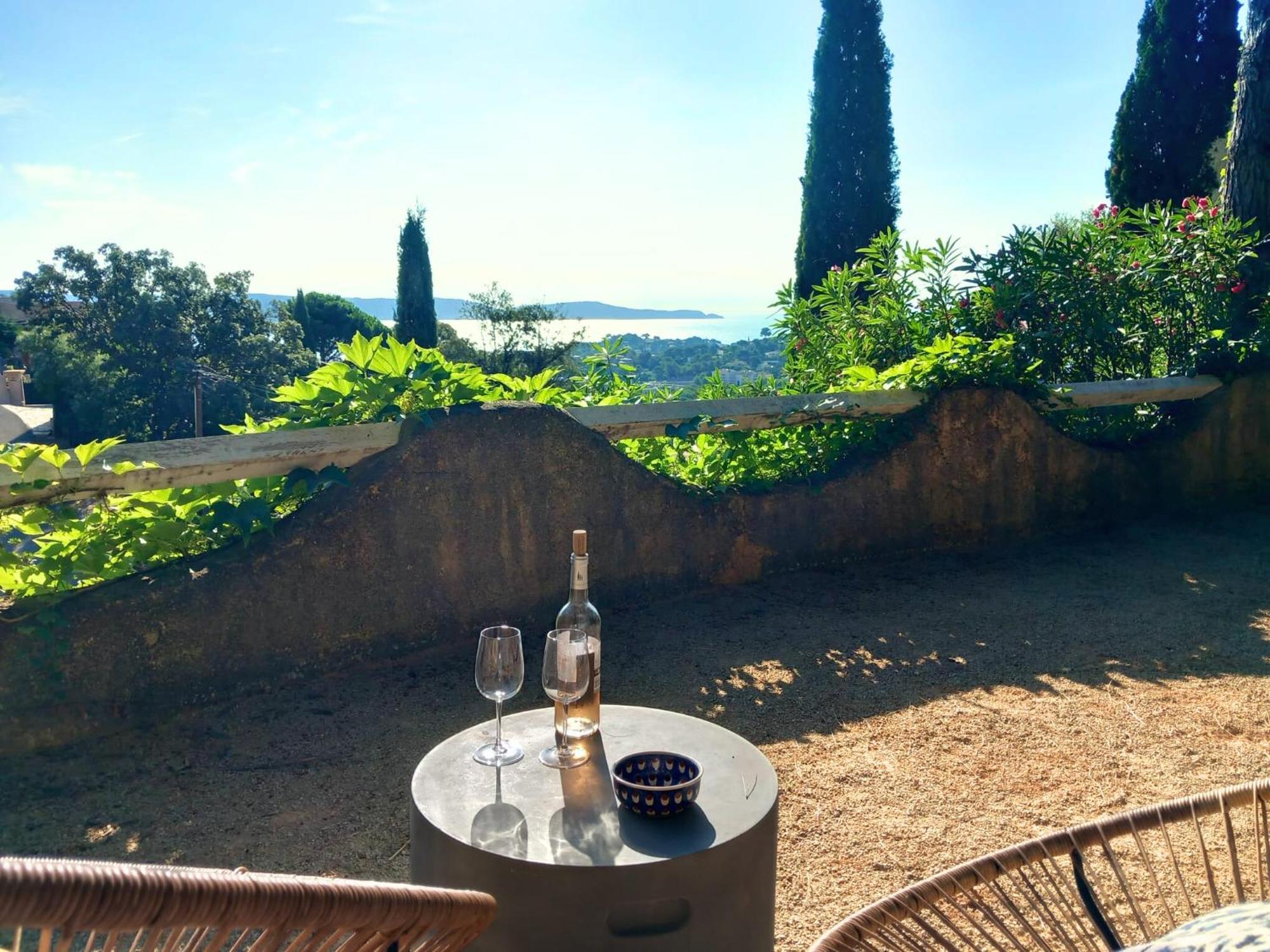 4-Star Private Villa With Heated Pool And Panoramic Sea View At Gulf De Saint Tropez Cavalaire-sur-Mer Eksteriør bilde