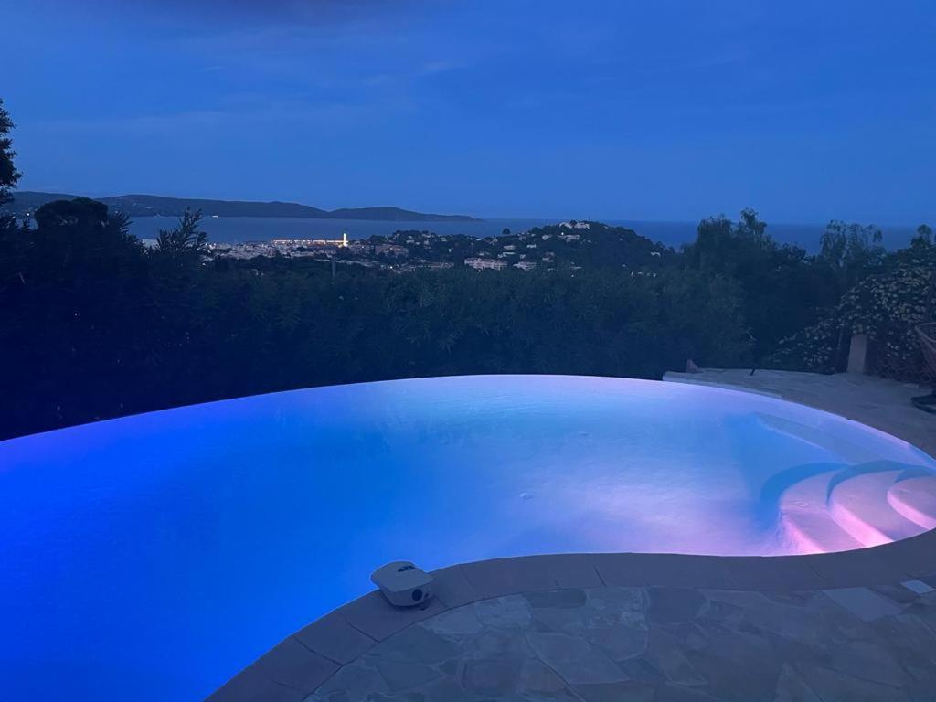 4-Star Private Villa With Heated Pool And Panoramic Sea View At Gulf De Saint Tropez Cavalaire-sur-Mer Eksteriør bilde
